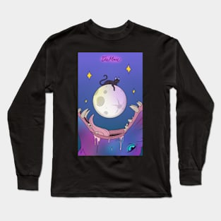 The Moon Tarot (back print) Long Sleeve T-Shirt